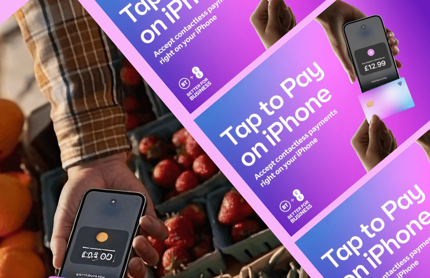 BT Tap to Pay product design montage