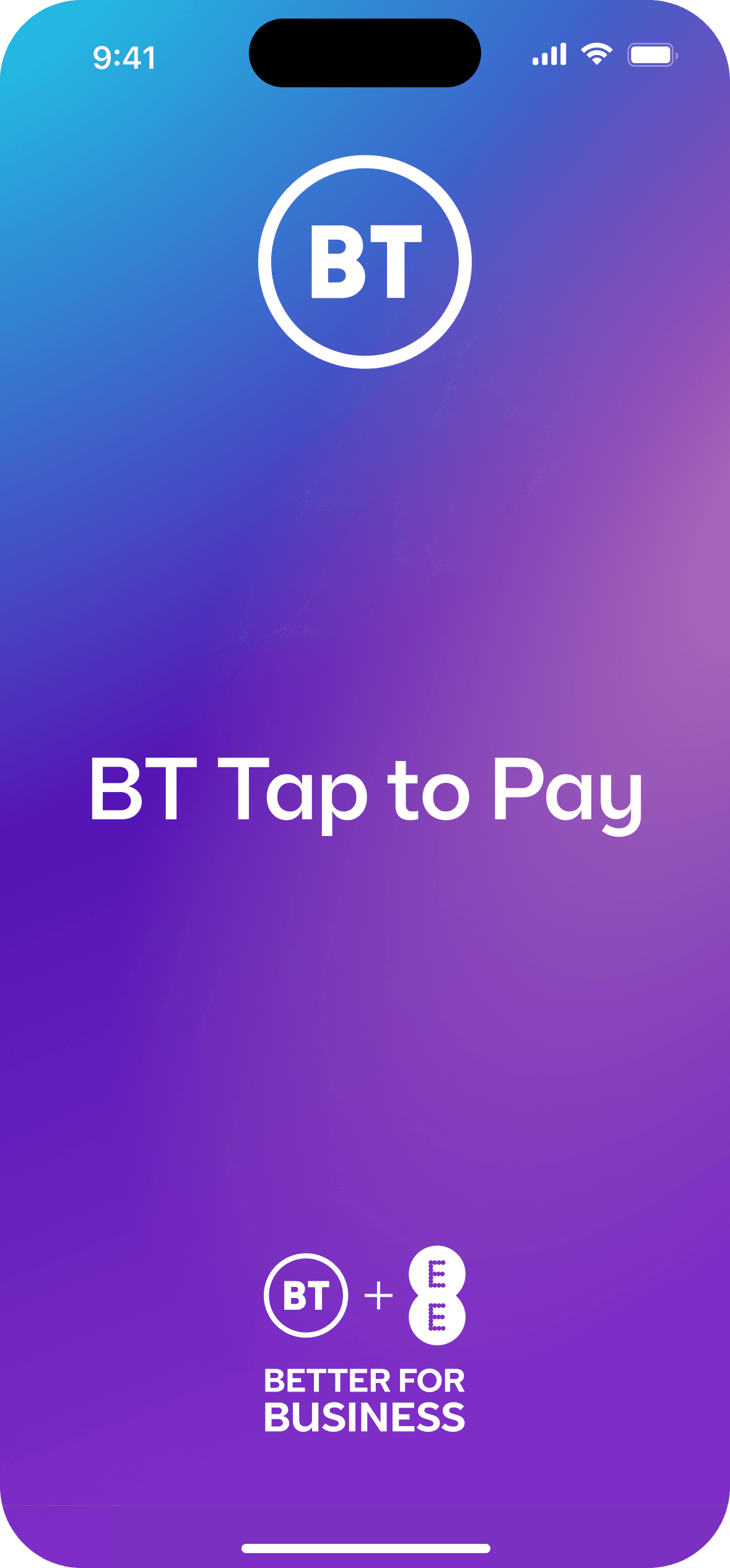 BT Tap to Pay product shown on a mobile phone
